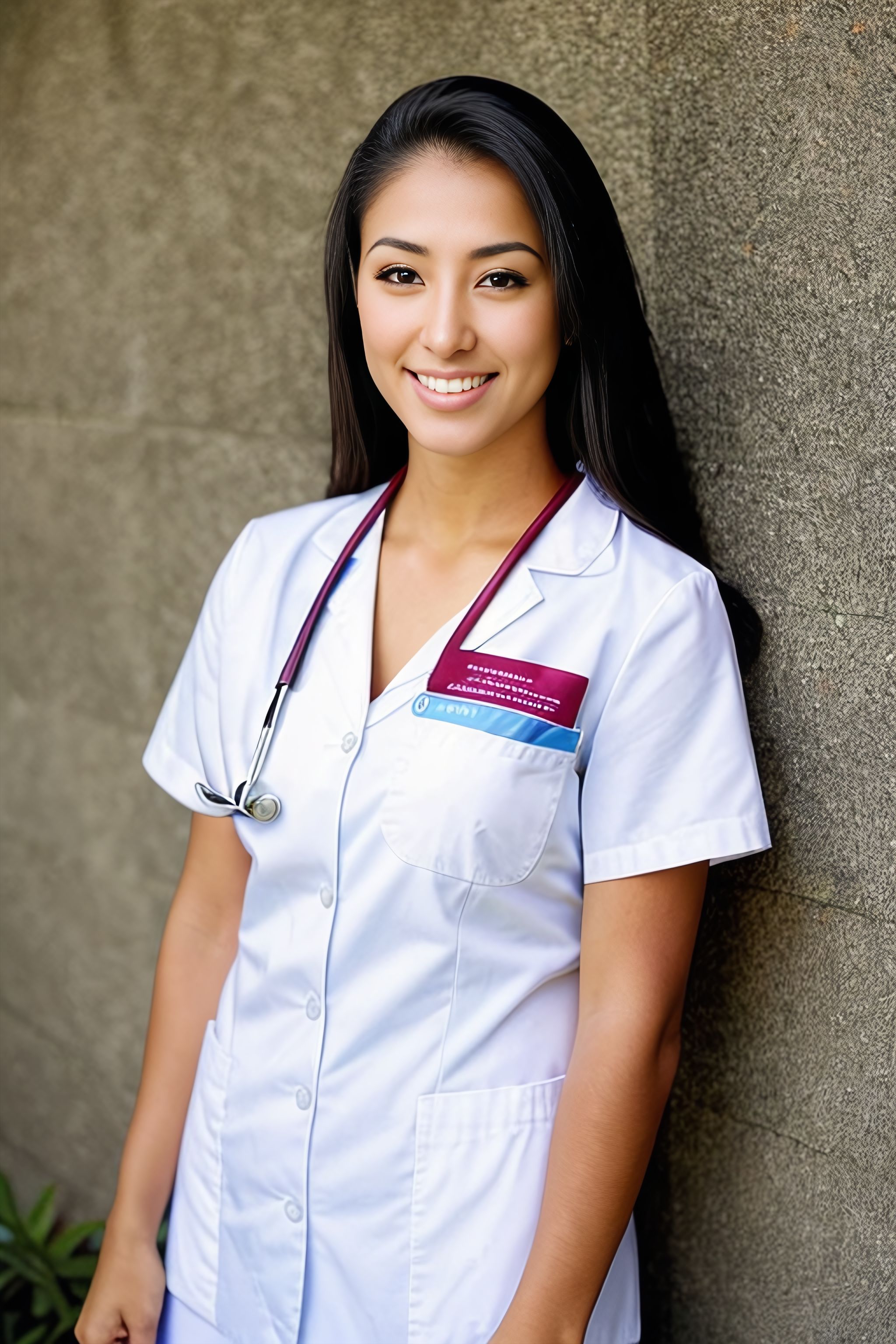 Portrait generated with Stable Diffusion.